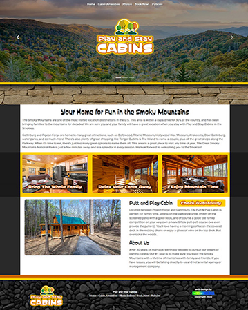 Play and Stay Cabins in the Smokies